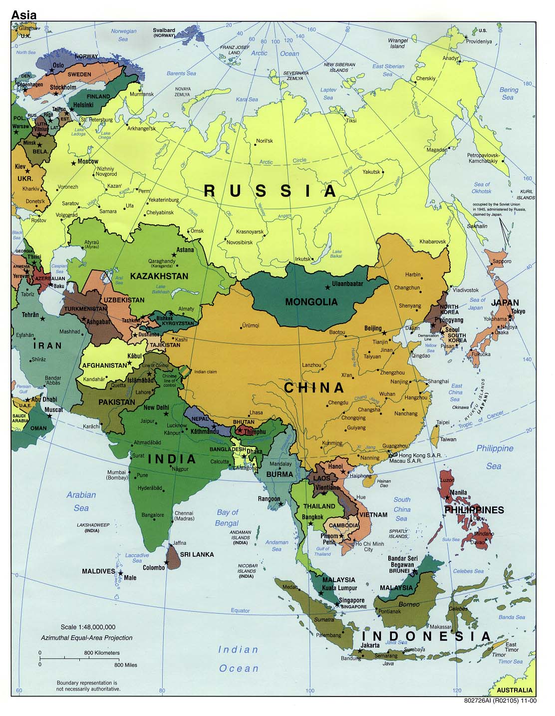 Free Download Asia Maps