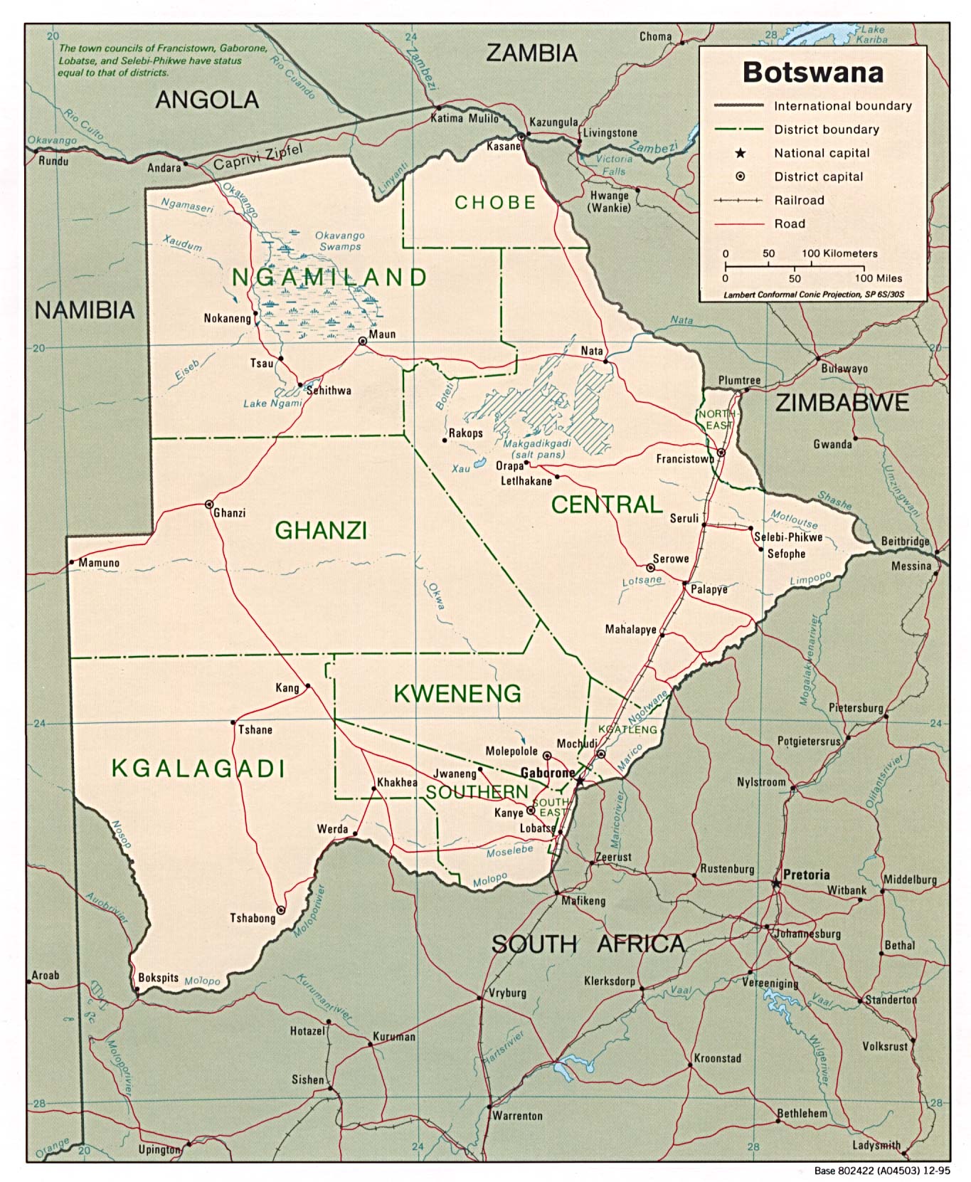 Free Botswana Maps Free Botswana Maps