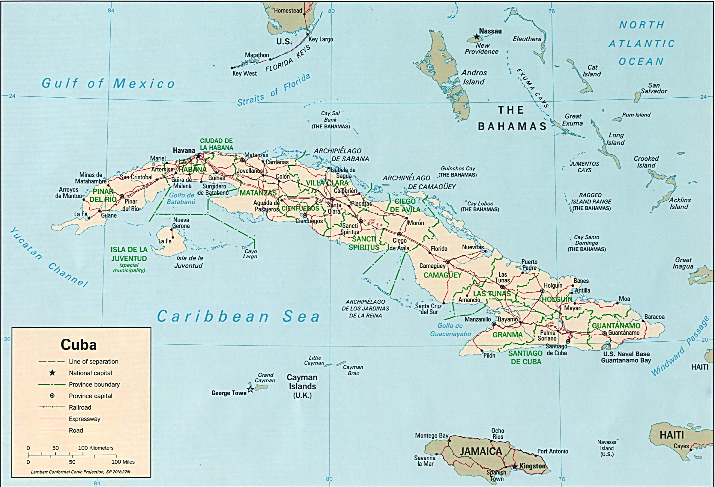 Free Cuba Maps