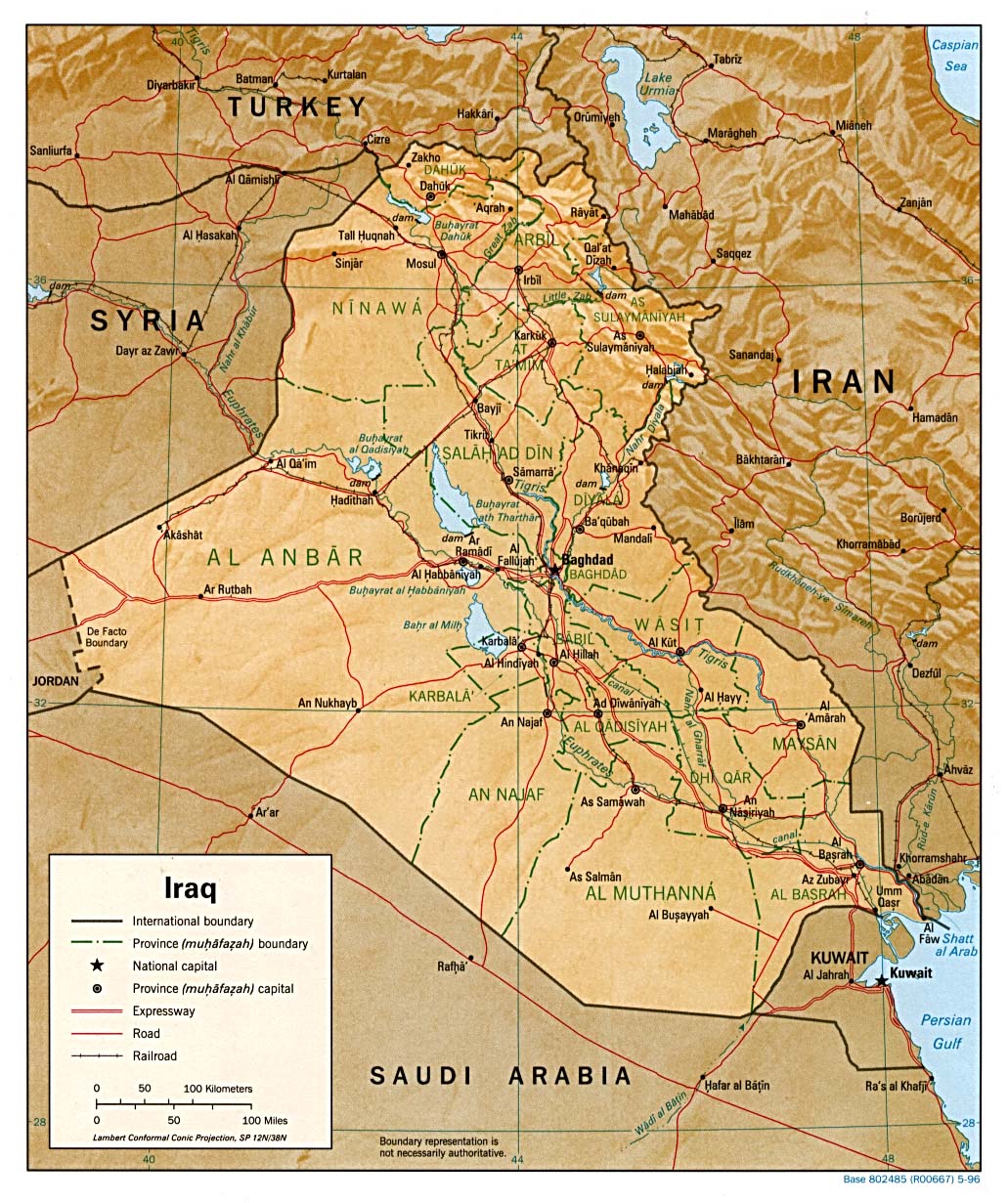 download free iraq maps size of iraq