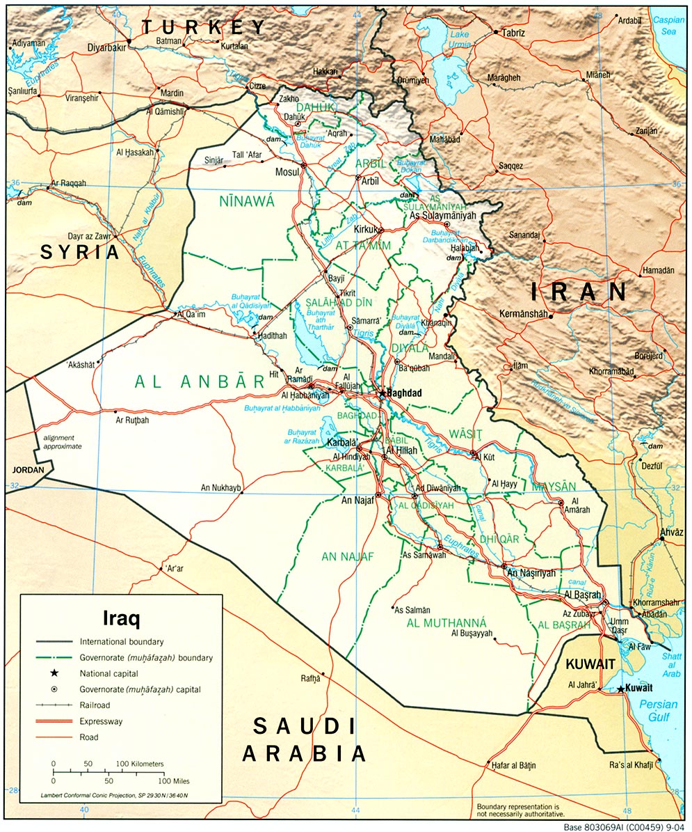 download free iraq maps