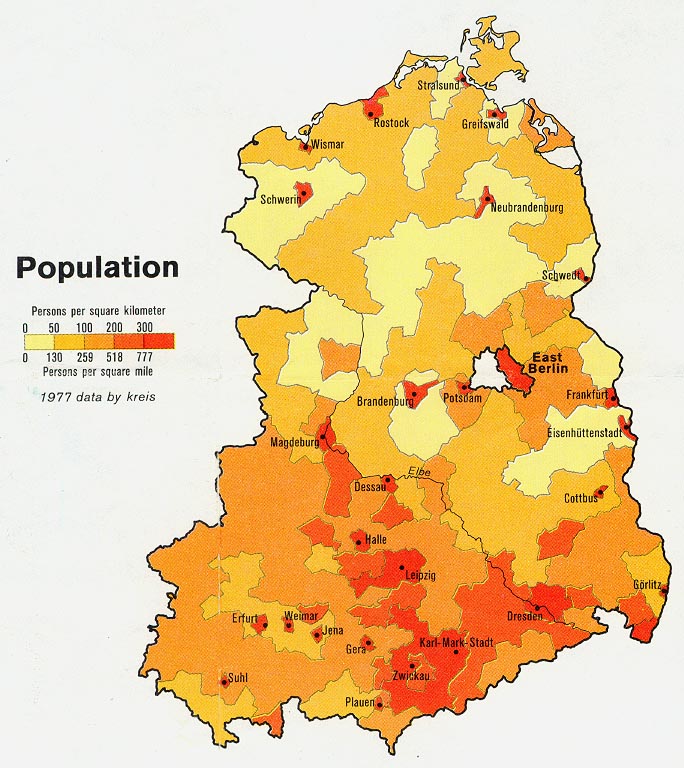 a population density map of east germany for 1977 684 768