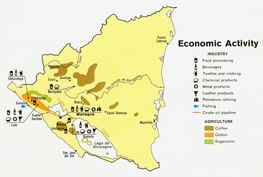 climate map of nicaragua. Activity from Map No.