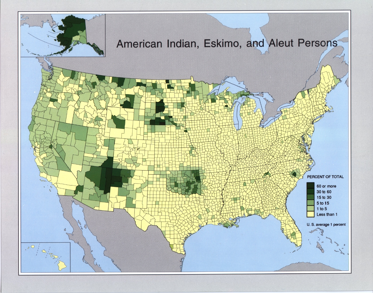 the maps represent population by county as a percentage of total population american indian eskimo and aleut persons 1990 the maps represent population by county as a percentage of total population american indian eskimo and aleut persons 1990