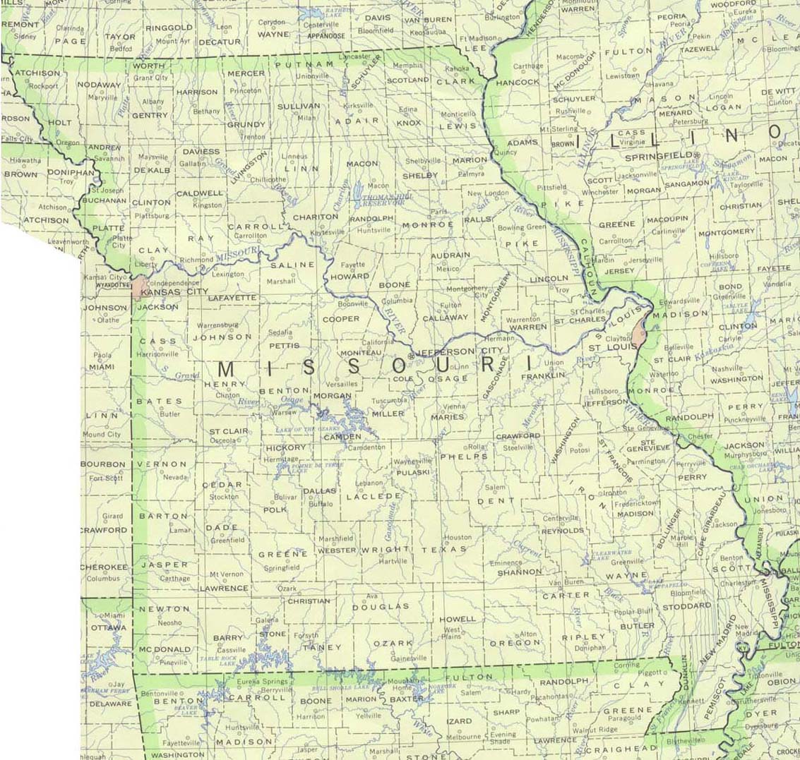 Download Free Missouri Maps