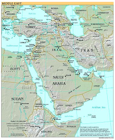 heres a low resolution sample of the middle east map with a zoomed in portion below it that was captured from the pdf format map