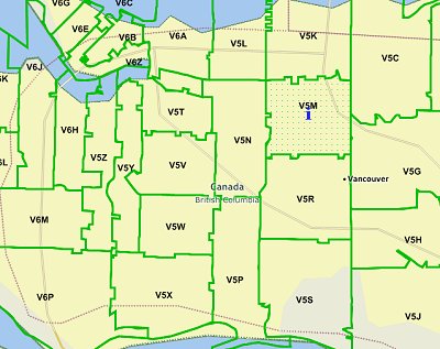 Vancouver bc zip codes